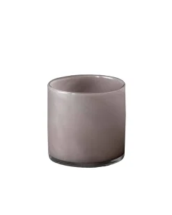 Tell me More Lyric Candle Holder Purple Grey