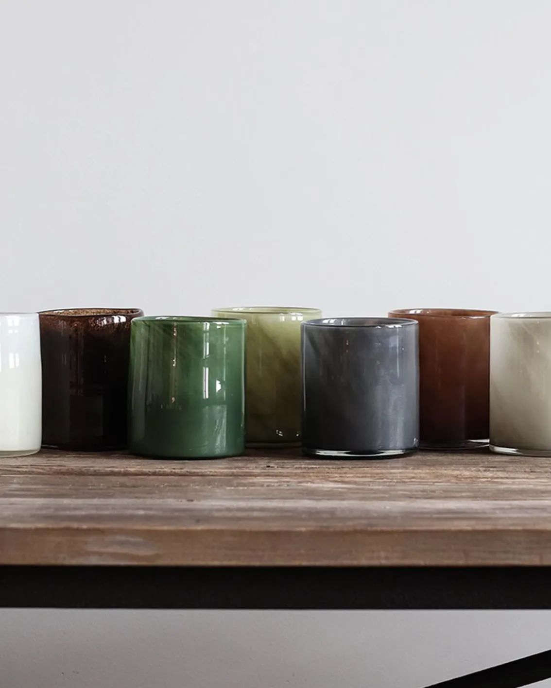 Tell me More Lyric Candle Holder Warm Grey