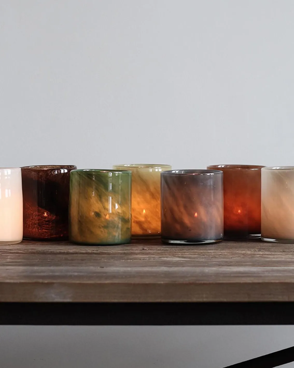 Tell me More Lyric Candle Holder Olive Green
