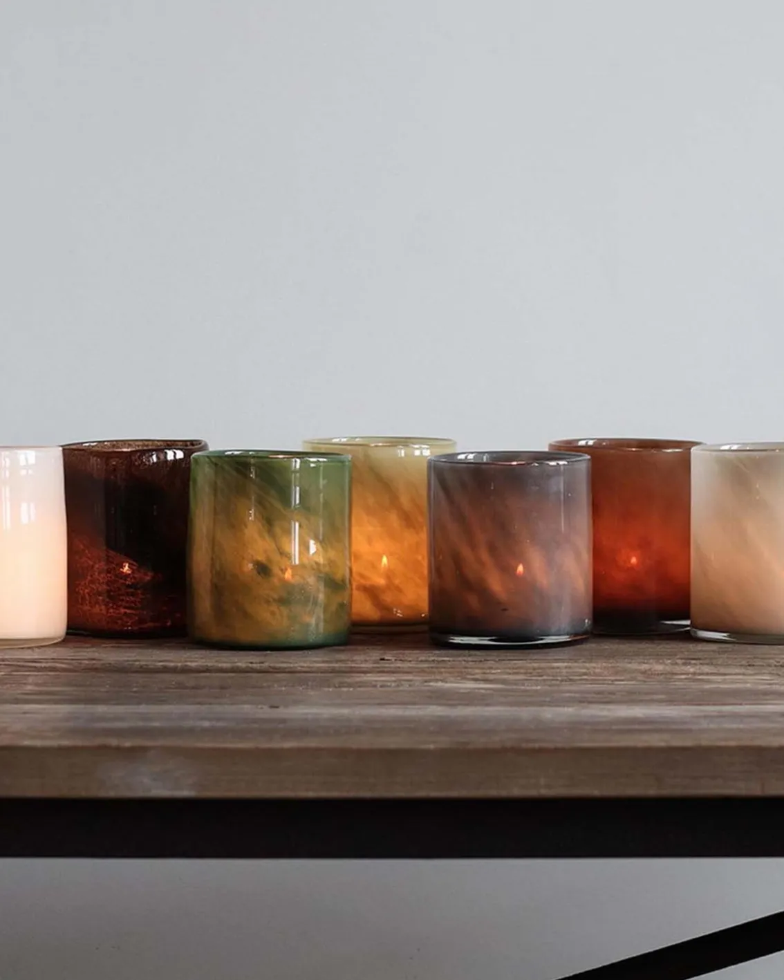 Tell me More Lyric Candle Holder Dark Grey