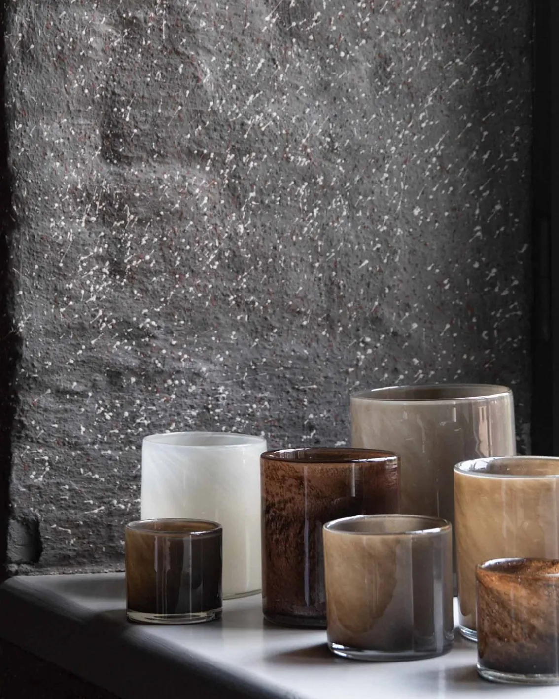 Tell me More Lyric Candle Holder Taupe