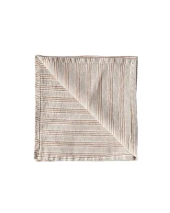 Tell me More Napkin Linen Hazelnut Stripe