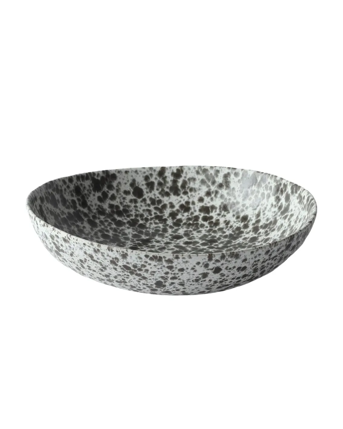 Tell me More Rivoli Salad Bowl Medium Green Splatter