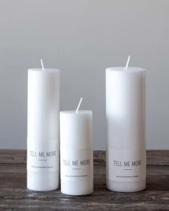 Tell me More Stearin Candle White