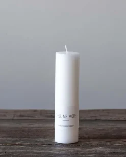 Tell me More Stearin Candle White