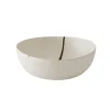 Tell me More Toledo Salad Bowl Medium White/Black/Green