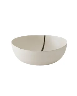 Tell me More Toledo Salad Bowl Medium White/Black/Green