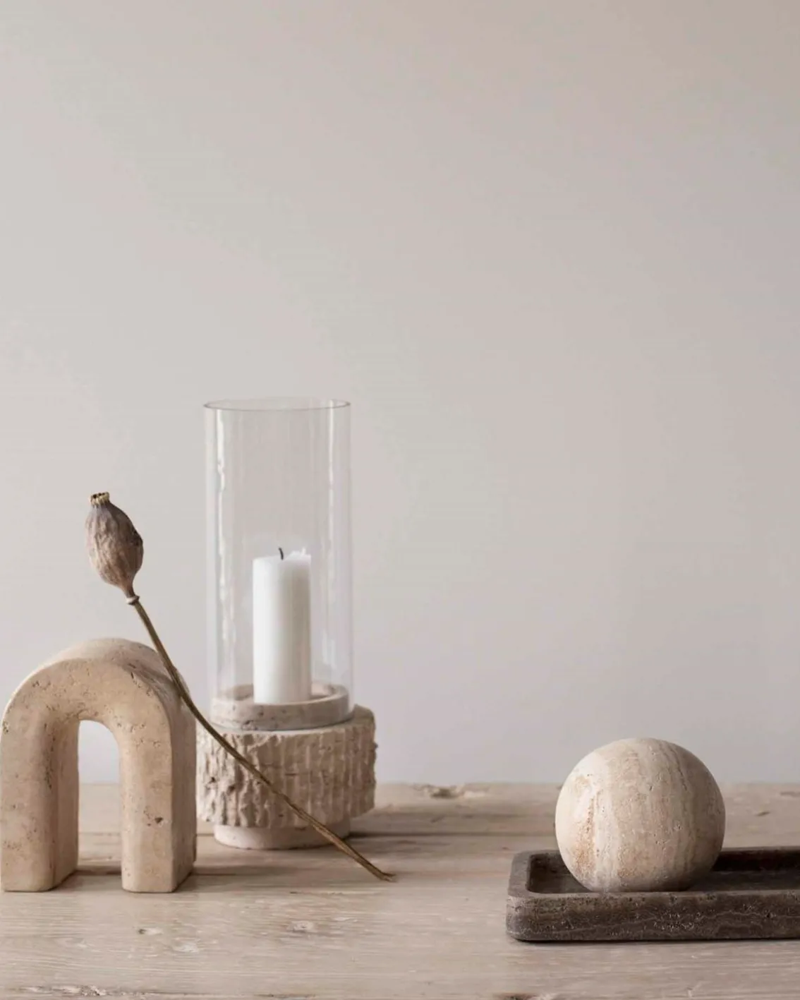 Tell me More Travertine Globe
