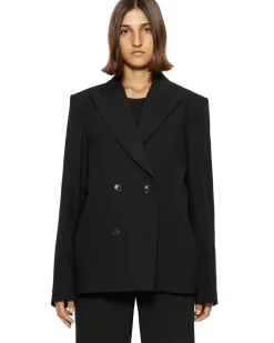 Teurn Studios Double-Breasted Blazer Black