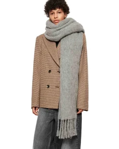 Teurn Studios Oversized Alpaca Scarf Grey Melange