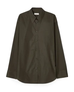 Teurn Studios Relaxed Poplin Shirt Khaki Green