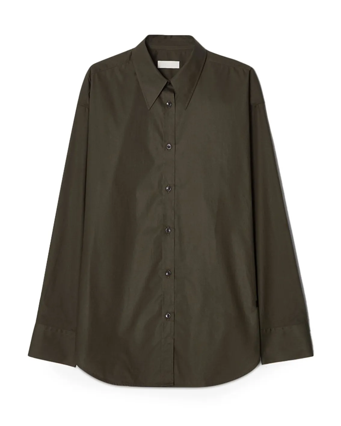 Teurn Studios Relaxed Poplin Shirt Khaki Green