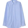 Teurn Studios Relaxed Poplin Shirt Blue/White