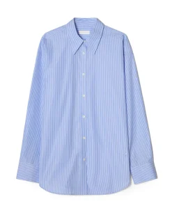 Teurn Studios Relaxed Poplin Shirt Blue/White
