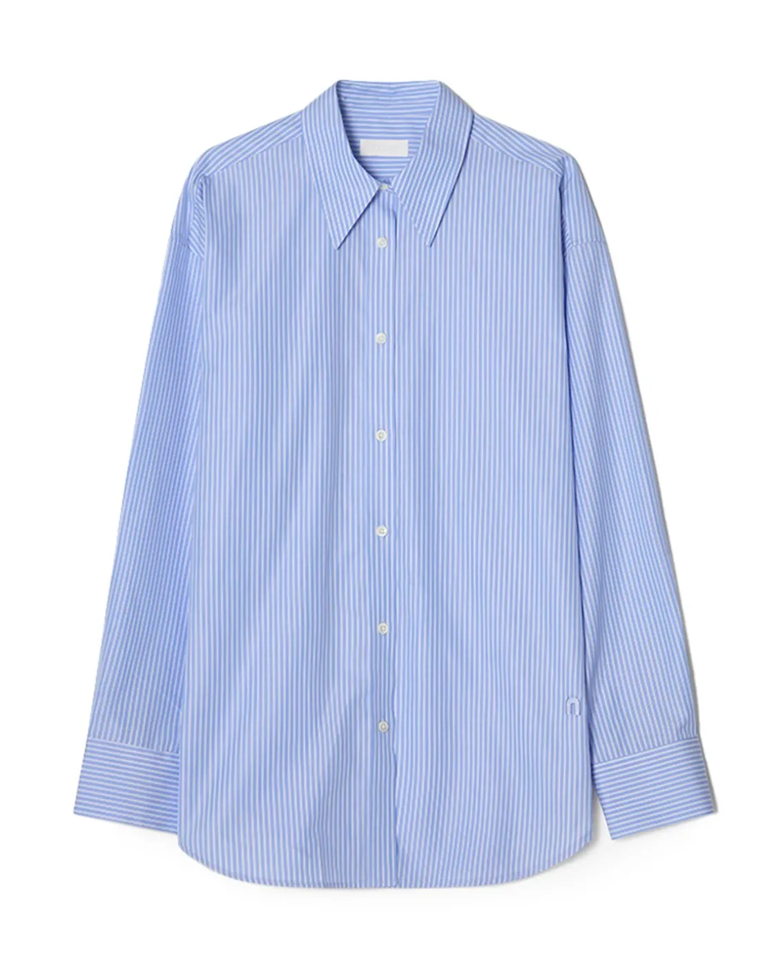 Teurn Studios Relaxed Poplin Shirt Blue/White
