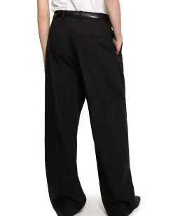Teurn Studios Relaxed-Fit Pleated Trousers Black
