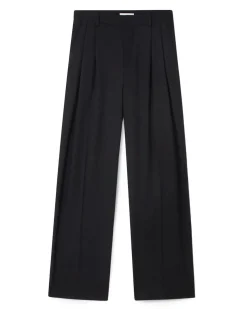 Teurn Studios Relaxed-Fit Pleated Trousers Black