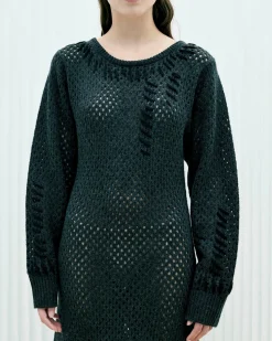 The Garment Canada Maxi Dress Dark Grey Melange