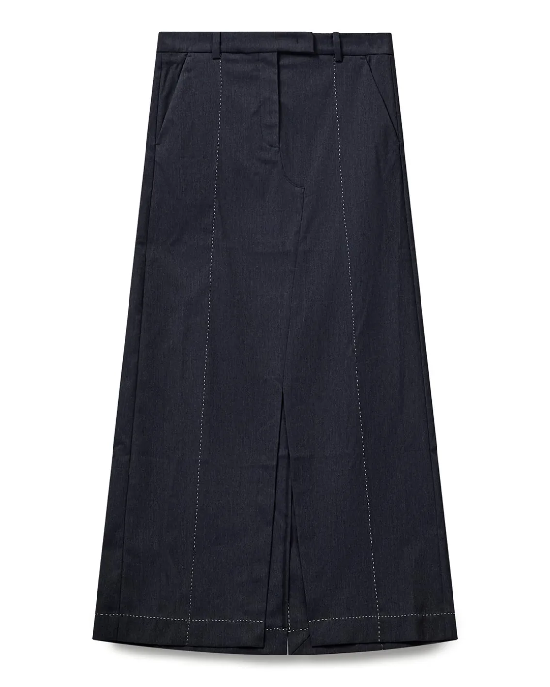 The Garment Pluto Stitch Skirt Blue Melange