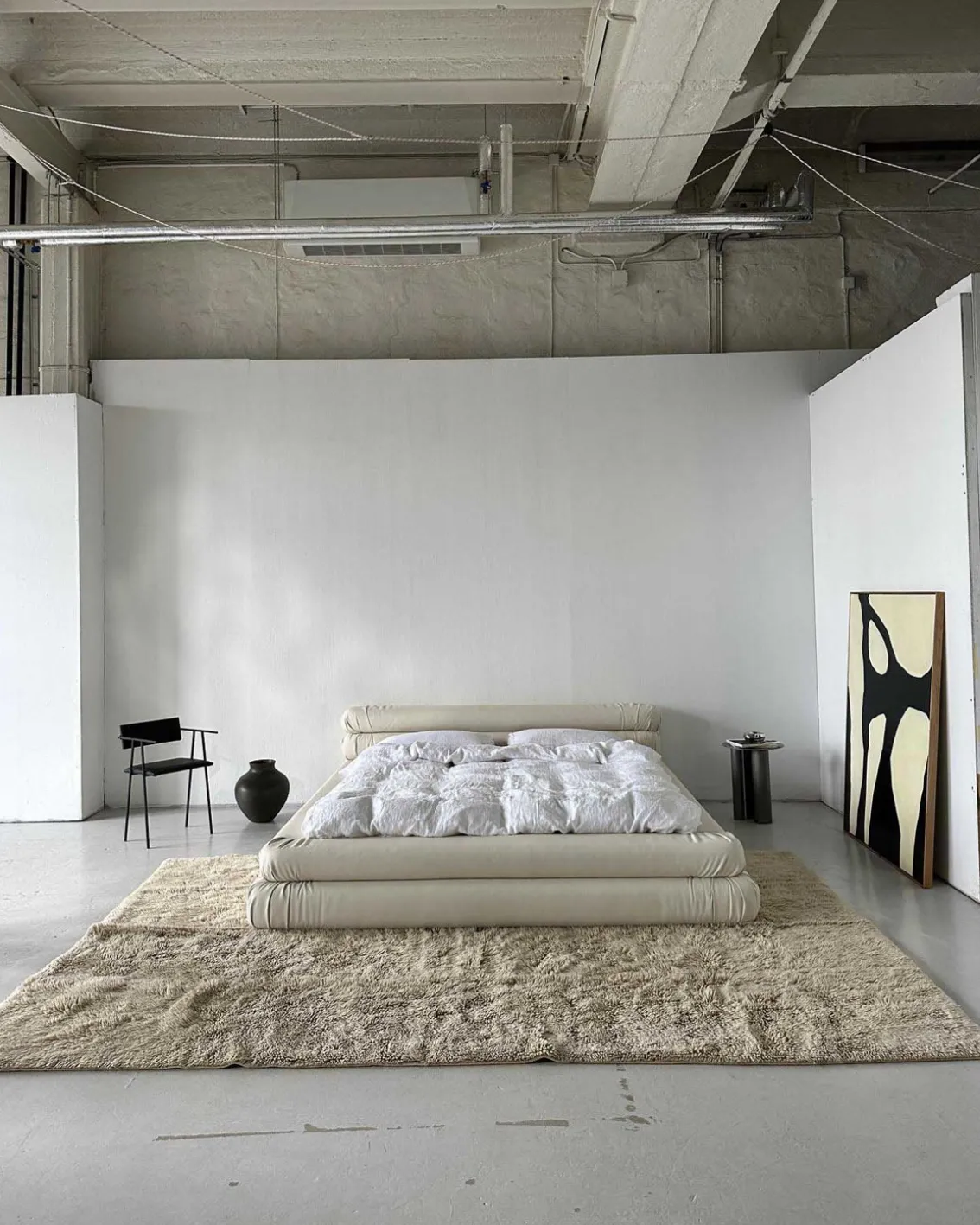 Tinted Bergius Wool Rug Beige