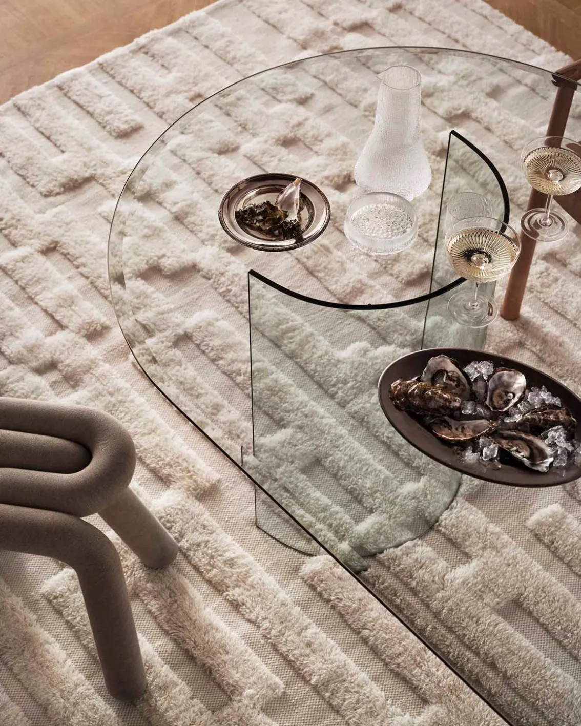Tinted Bielke Wool Rug Off White