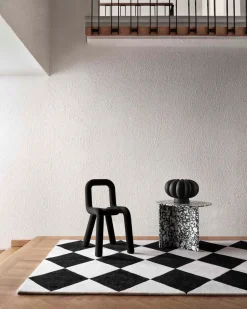 Tinted Tenman Wool Rug Black/White