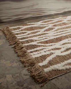 Tinted Wahl Jute Rug Brown/Off White