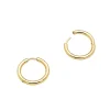 Tom Wood Classic Hoop Earrings Medium Gold
