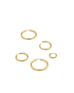 Tom Wood Classic Hoop Earrings Small Gold
