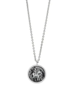 Tom Wood Coin Pendant Necklace Silver
