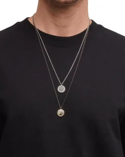 Tom Wood Coin Pendant Necklace Gold