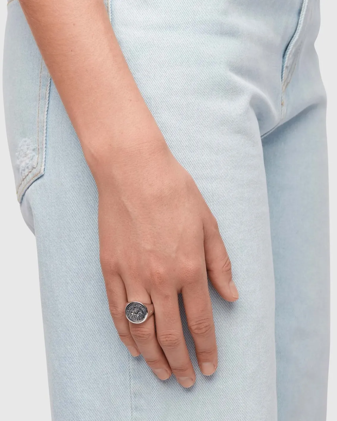 Tom Wood Coin Ring Silver