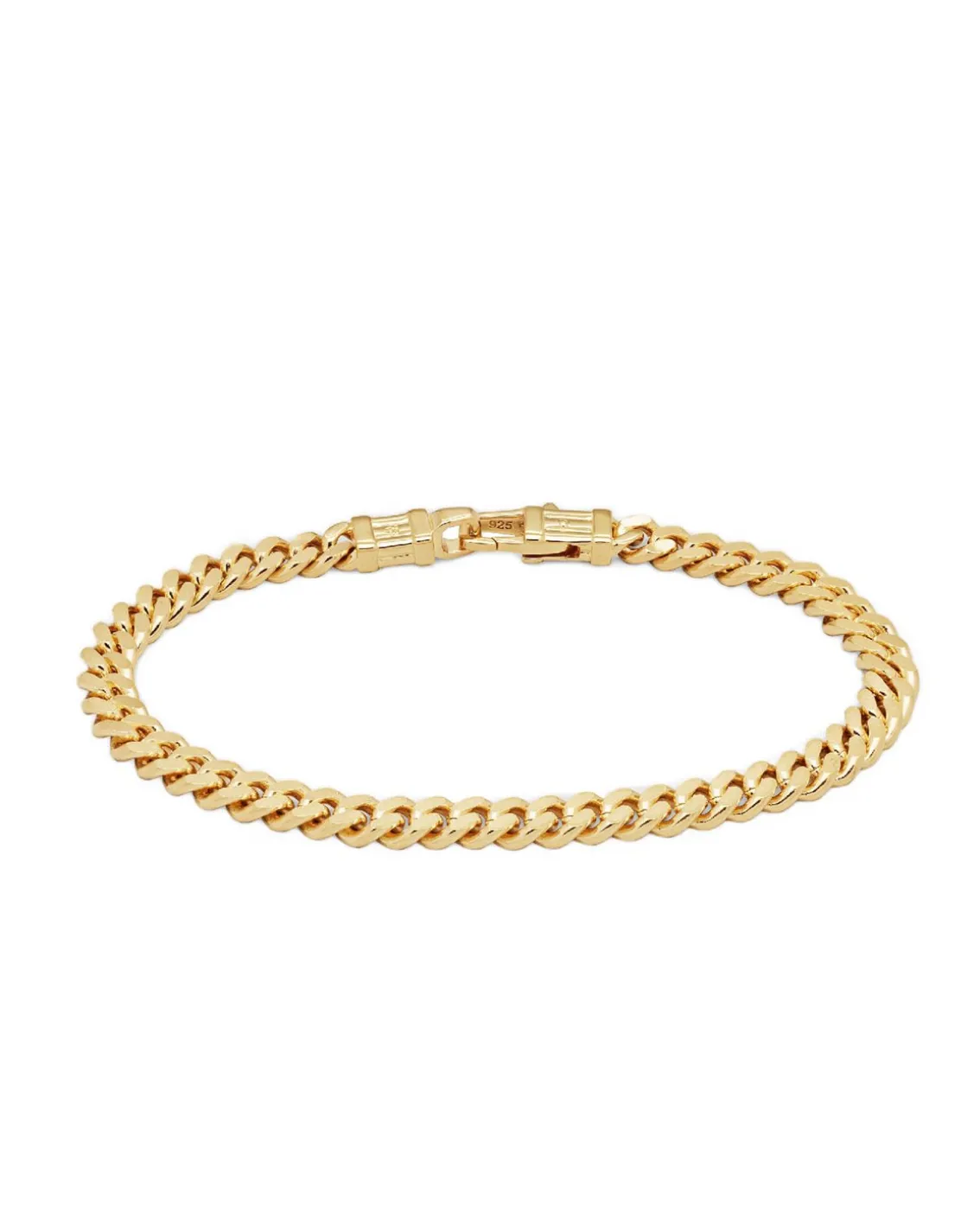 Tom Wood Curb Bracelet L Gold