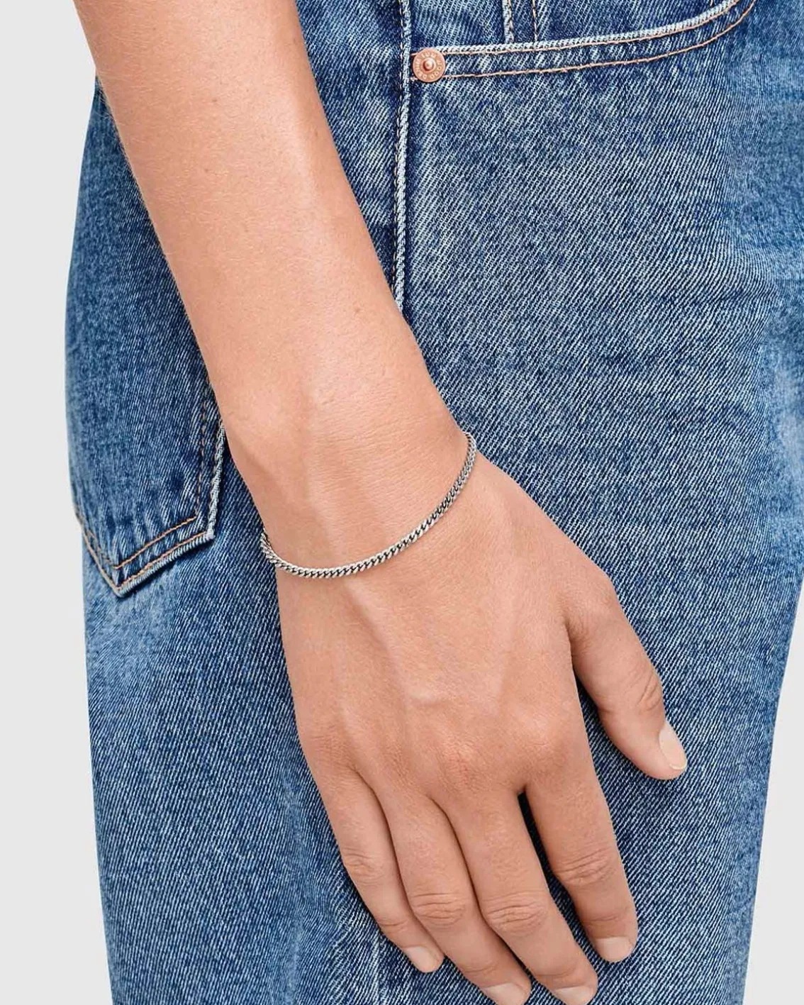 Tom Wood Curb Bracelet M Silver