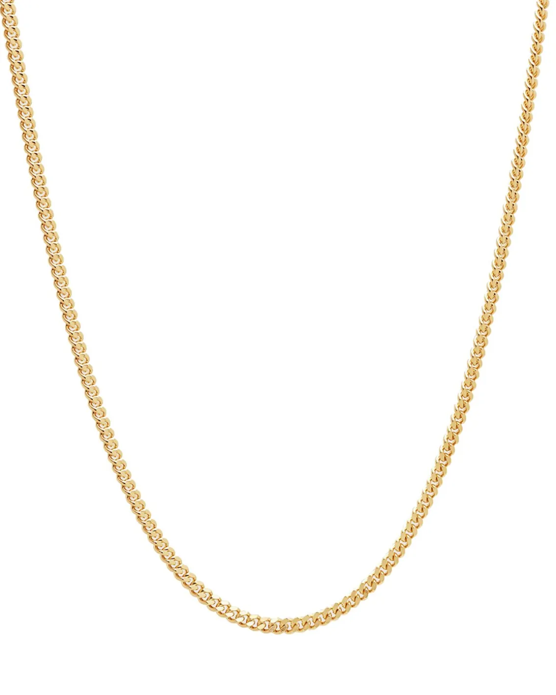 Tom Wood Curb Chain Necklace M Gold