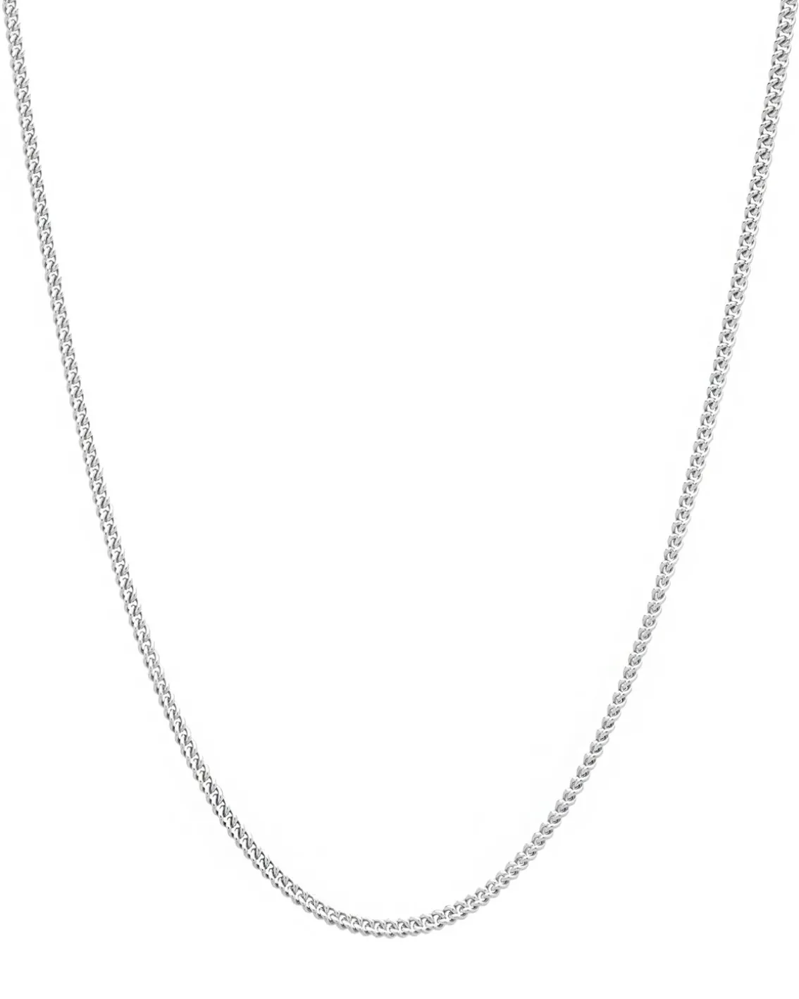 Tom Wood Curb Chain Necklace Slim Silver