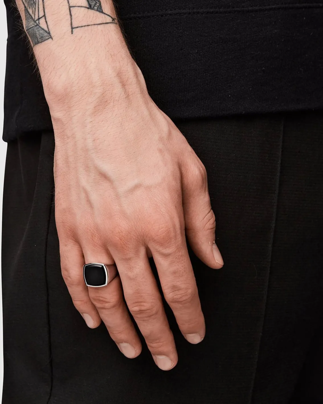 Tom Wood Cushion Black Onyx