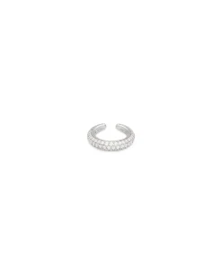 Tom Wood Ear Cuff Zirconia Silver
