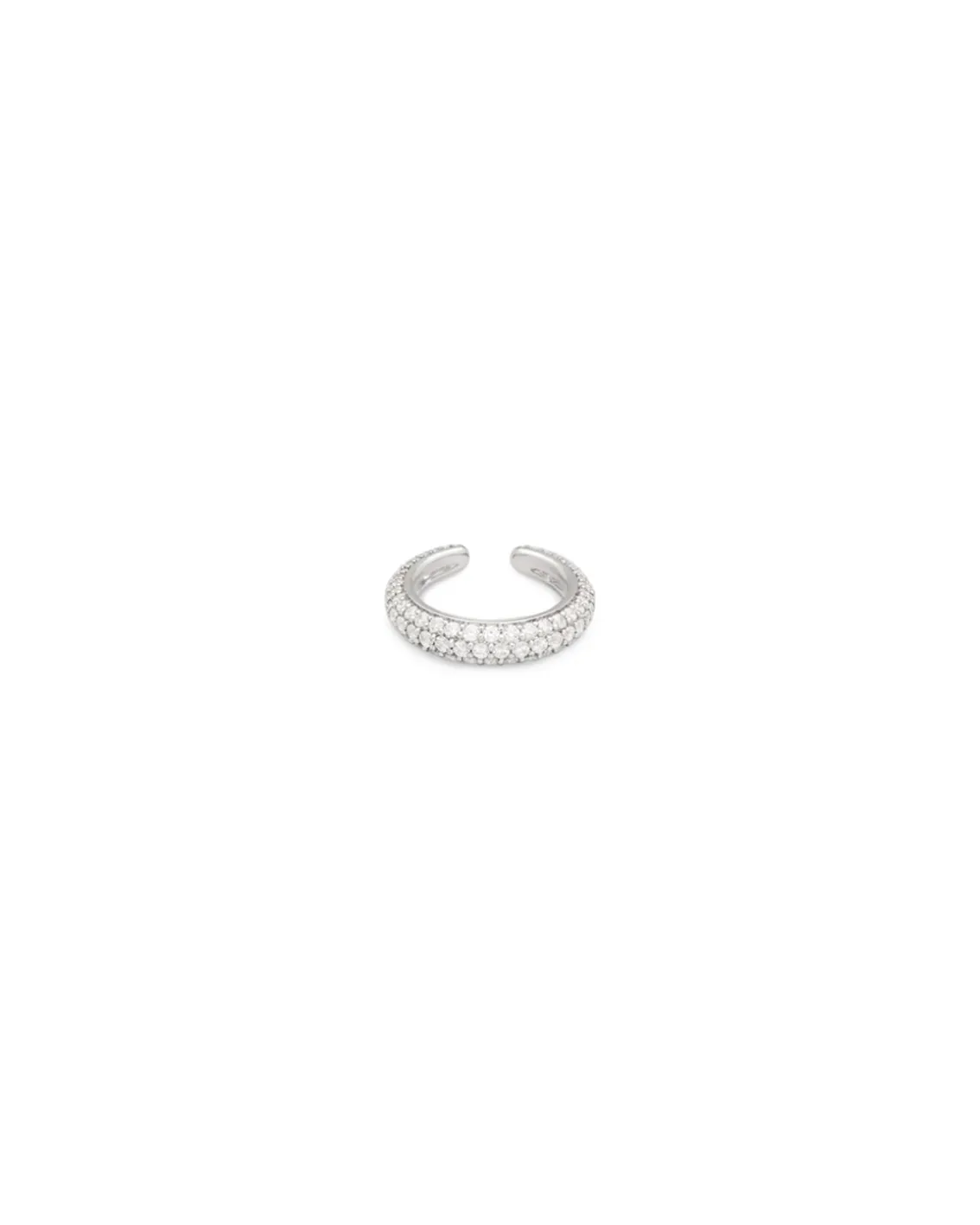 Tom Wood Ear Cuff Zirconia Silver