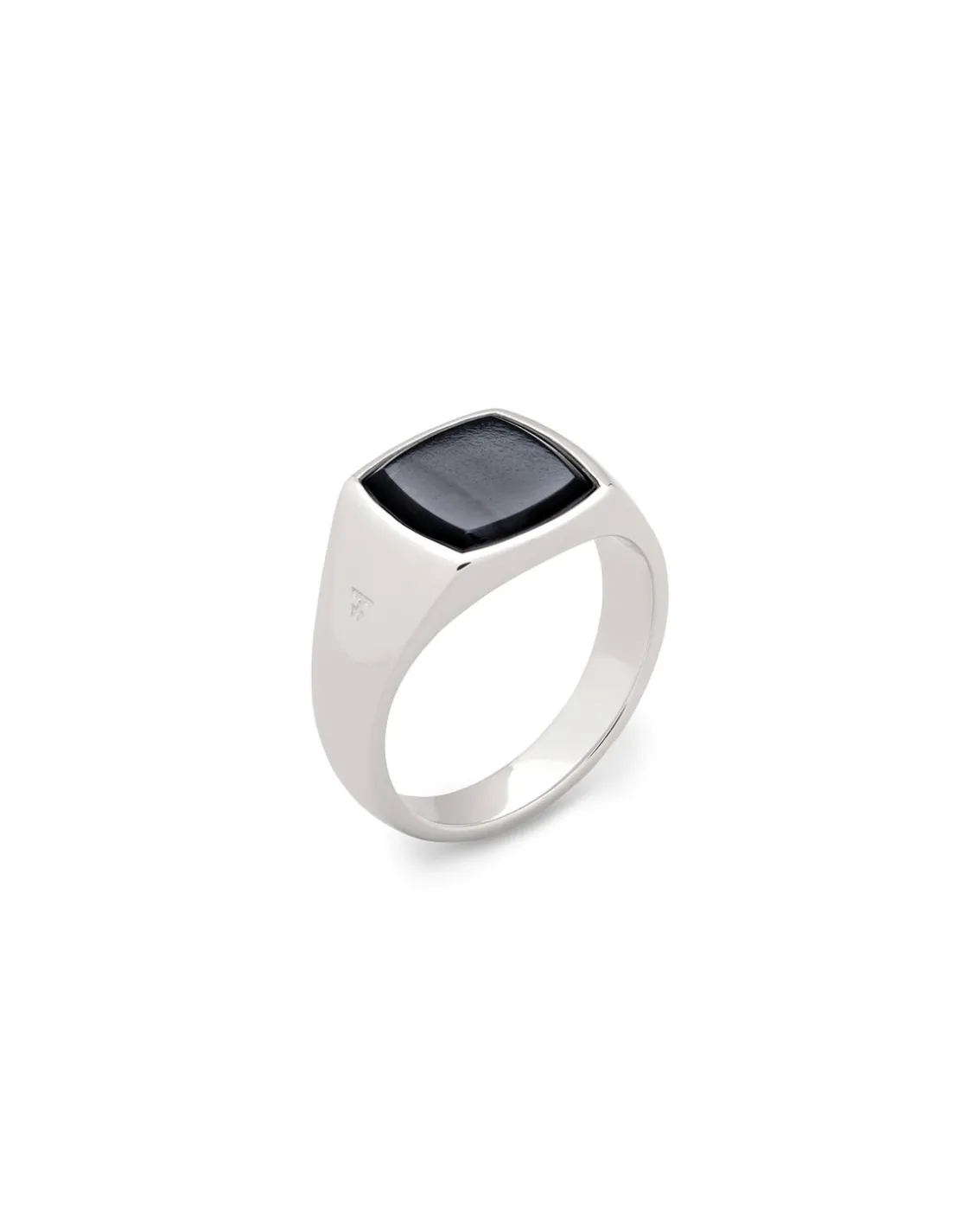 Tom Wood Kay Ring Blue Hawk Eye Silver