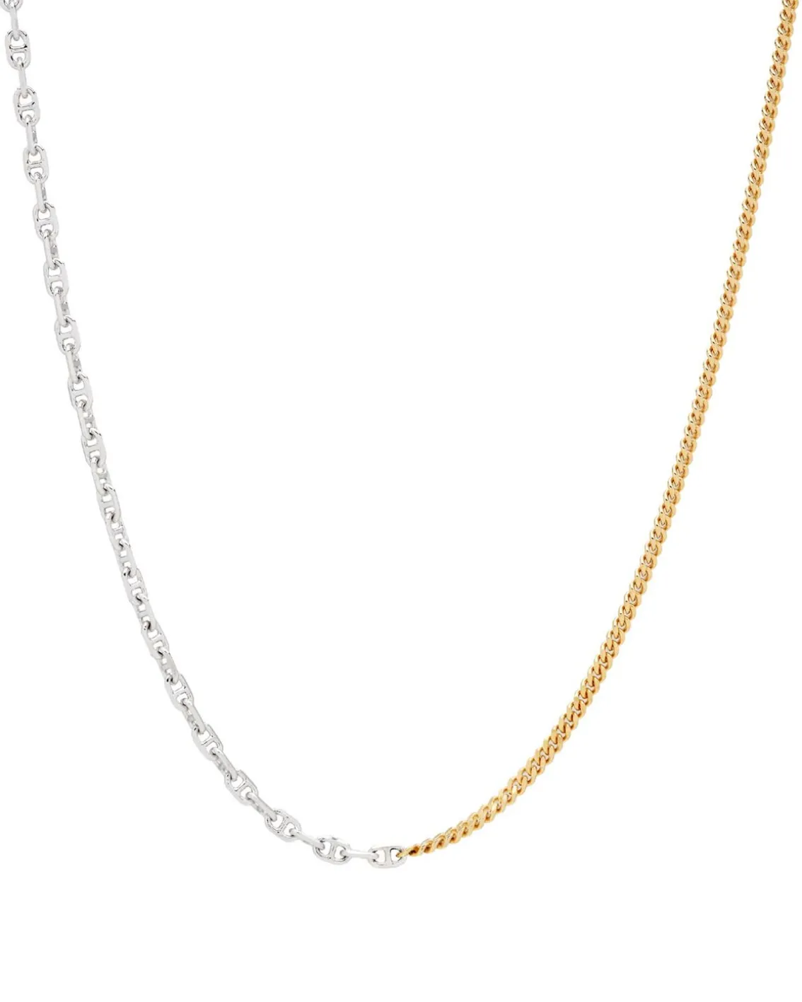 Tom Wood Rue Chain Duo Necklace Gold/Silver