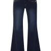 True Religion Joey Low Rise Flare Jeans Muddy Waters