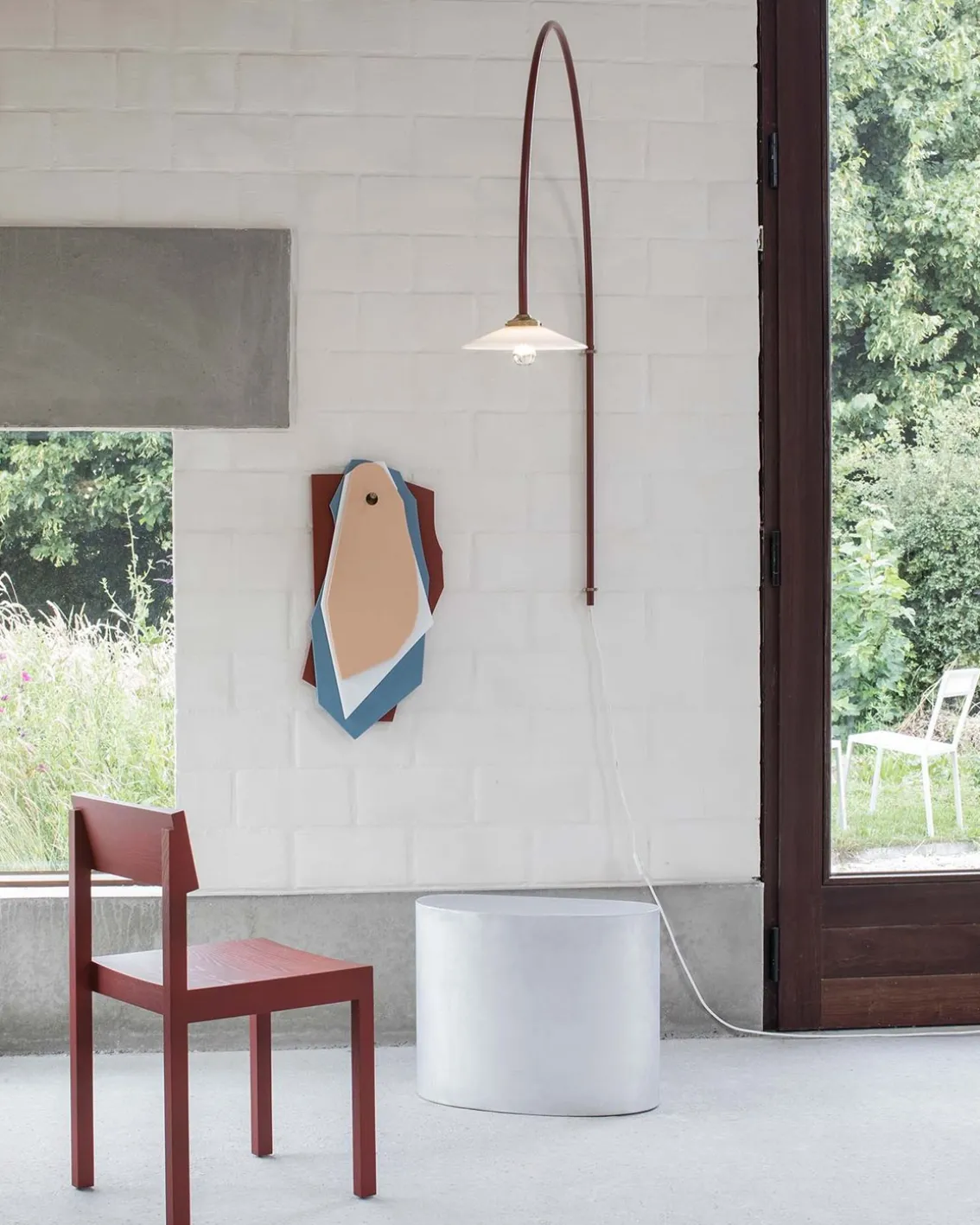 Valerie Objects Hanging Lamp N°3 Menie Red