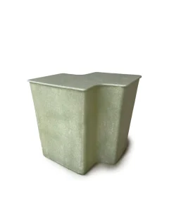 Vava Objects Clam Side Table Small Raw Green