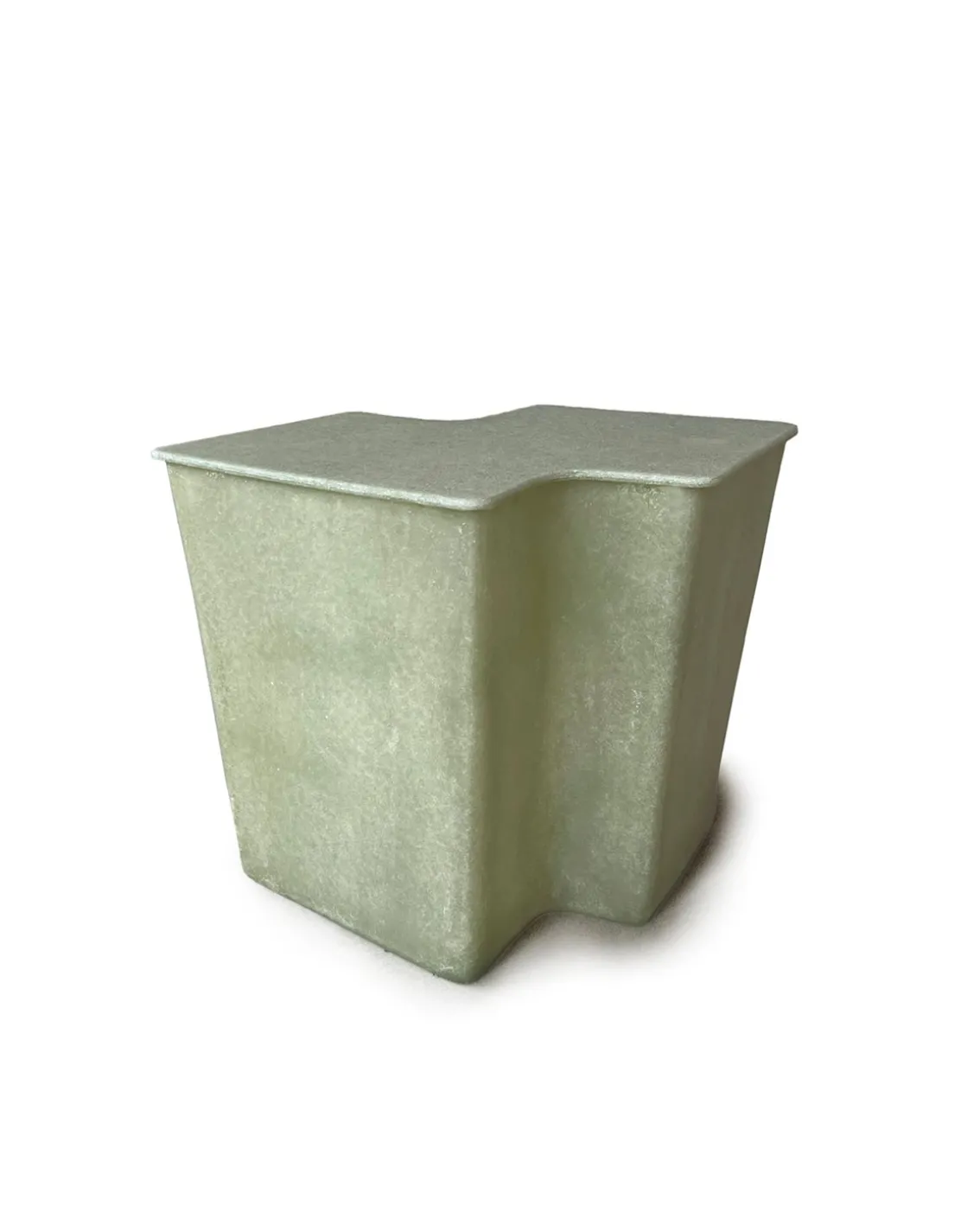 Vava Objects Clam Side Table Small Raw Green