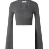 Àvora Calma Top Dark Grey Melange