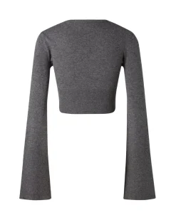 Àvora Calma Top Dark Grey Melange