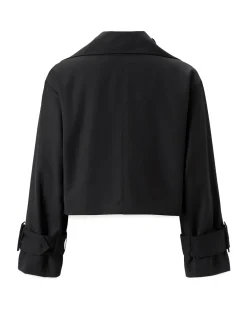 Àvora High Collar Jacket Black