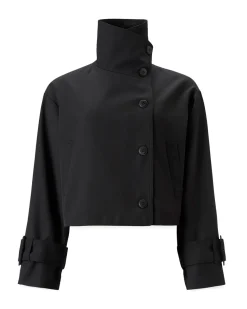Àvora High Collar Jacket Black