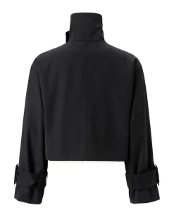 Àvora High Collar Jacket Black